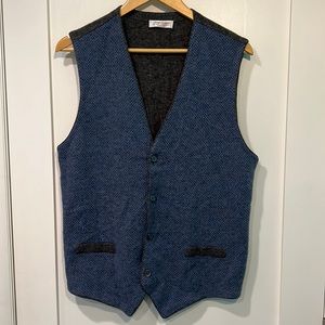 Gran Sasso Vest Made in Italy 100% Virgin Wool M/L size 52